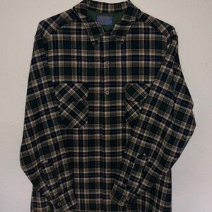 Pendleton Green and Cream Wool Shirt
